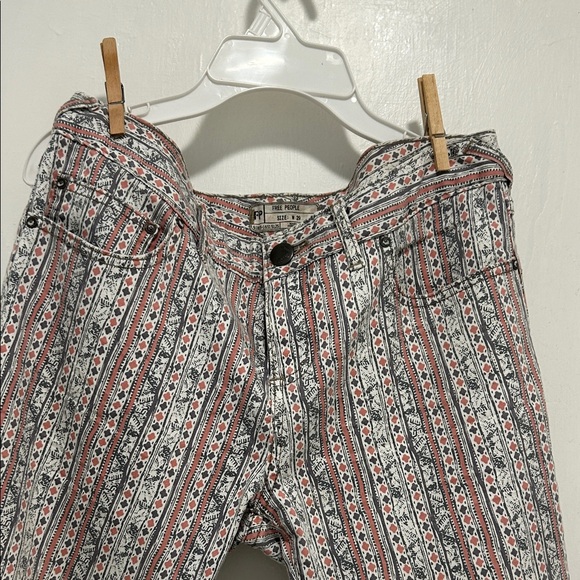 Free People Multicolor Patterned Skinny Pants - Picture 1 of 8